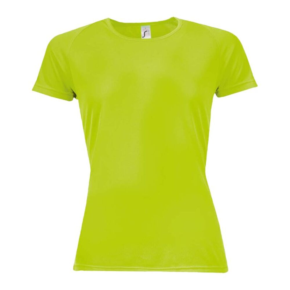 SOLS Womens/Ladies Sporty  T-Shirt / Neon Green